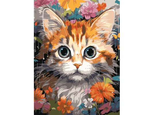 Картина по номерам Рыжий котенок  30Х40 (SS-1290) купить в интернет магазине подарков ПраздникШоп
