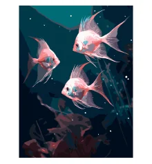 Картина по номерам Яркие рыбы  30Х40 (SS-1291) купить в интернет магазине подарков ПраздникШоп