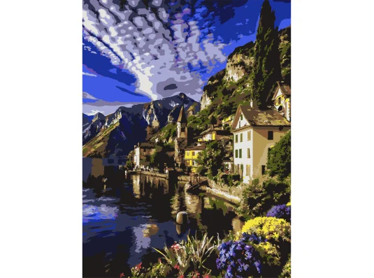 Картина по номерам Ночной город  30Х40 (SS-1293) купить в интернет магазине подарков ПраздникШоп