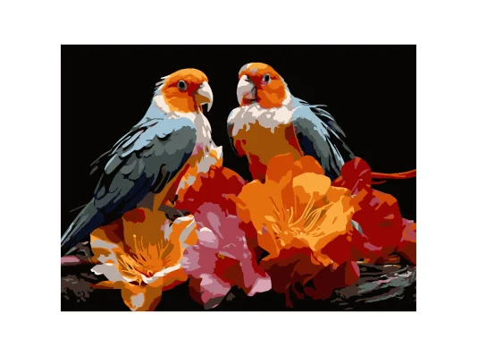 Картина по номерам Птичьего пара  30Х40 (SS-1298) купить в интернет магазине подарков ПраздникШоп