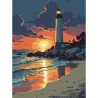 Картина за номерами Маяк на заході  30Х40 (SS-1299)
