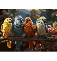 Картина по номерам Птицы на ветке  30Х40 (SS-1305) купить в интернет магазине подарков ПраздникШоп