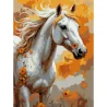 Картина за номерами Білий кінь  30Х40 (SS-1313)