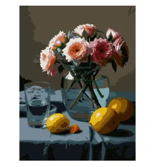 Картина по номерам Цветы и лимоны  30Х40 (SS-1316) купить в интернет магазине подарков ПраздникШоп