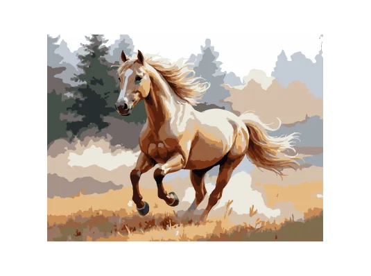Картина по номерам Лошадь поле  30Х40 (SS-1317) купить в интернет магазине подарков ПраздникШоп