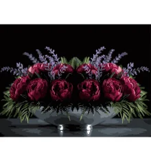 Картина по номерам Цветочное настроение на черном фоне 30Х40 (FH-38) купить в интернет магазине подарков ПраздникШоп