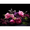 Картина за номерами Квіткова гармонія на чорному фоні 30Х40 (FH-41)