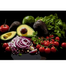 Картина по номерам Сочное авокадо на черном фоне 30Х40 (FH-42) купить в интернет магазине подарков ПраздникШоп