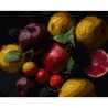 Картина за номерами Фрукти на чорному фоні на чорному фоні 40Х50 (AH1246)