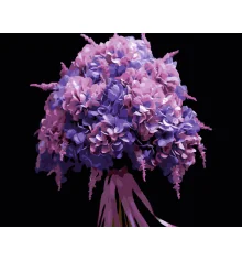 Картина по номерам Розовая глициния на черном фоне 40Х50 (AH1253) купить в интернет магазине подарков ПраздникШоп