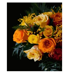 Картина по номерам Оранжевые цветы на черном фоне 40Х50 (AH1257) купить в интернет магазине подарков ПраздникШоп