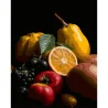 Картина по номерам Цитрусовый натюрморт на черном фоне 40Х50 (AH1262)