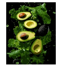 Картина по номерам Зеленый вкус авокадо на черном фоне 40Х50 (AH1271) купить в интернет магазине подарков ПраздникШоп