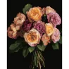 Картина по номерам Оранжевый букет на черном фоне 40Х50 (AH1279)