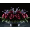 Картина по номерам Красные пионы на черном фоне 40Х50 (AH1280)
