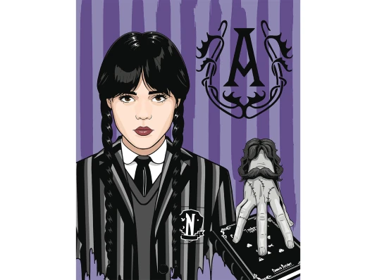 Картина по номерам ТМ SANTI Уэнсдей Вещь – часть семьи 40x50 см купить в интернет магазине подарков ПраздникШоп