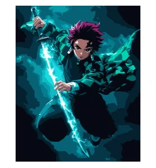 Картина по номерам SANTI Клинок рассекающий демонов Тандзиро Камадо 40х50 см купить в интернет магазине подарков ПраздникШоп