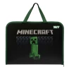 Папка-портфель Yes Minecraft FC на молнии с тканевыми ручками