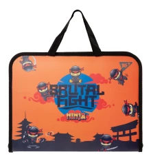 Папка-портфель YES FC на молнии Ninja купить в интернет магазине подарков ПраздникШоп