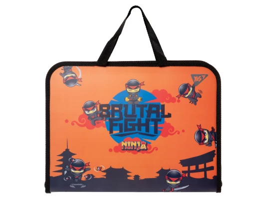 Папка-портфель YES FC на молнии Ninja купить в интернет магазине подарков ПраздникШоп