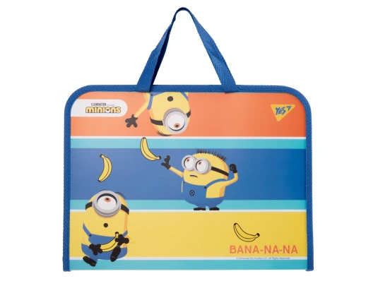 Папка-портфель YES FC на молнии Minions купить в интернет магазине подарков ПраздникШоп