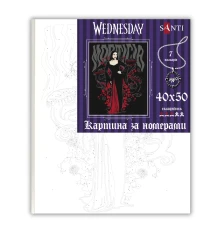 Картина по номерам ТМ SANTI Уэнсдэй Мортиша Аддамс 40х50 см купить в интернет магазине подарков ПраздникШоп