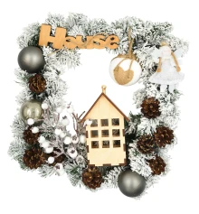 Венок Yes! Fun с декором "House" d-35 см купить в интернет магазине подарков ПраздникШоп