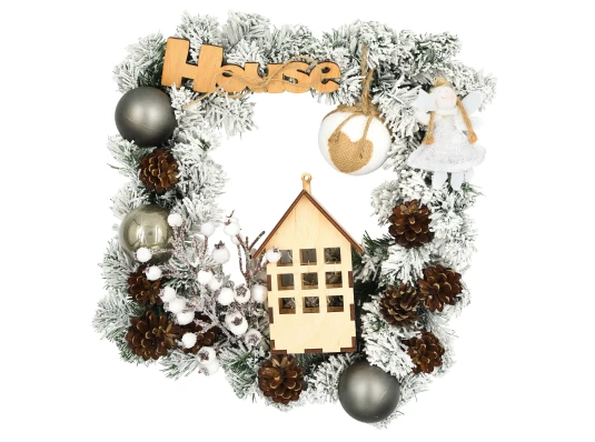 Венок Yes! Fun с декором "House" d-35 см купить в интернет магазине подарков ПраздникШоп