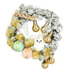 Венок Yes! Fun с декором "Совенок" d-35 см купить в интернет магазине подарков ПраздникШоп