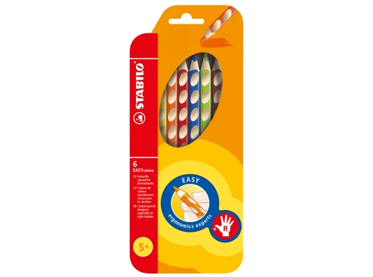 Карандаши STABILO EASY colors 6 цветов купить в интернет магазине подарков ПраздникШоп