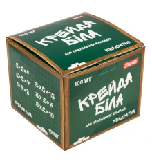 Мел белый школьный 1Вересня 100 штук квадратный купить в интернет магазине подарков ПраздникШоп