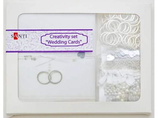 Набор для творчества "Свадебные открытки" купить в интернет магазине подарков ПраздникШоп