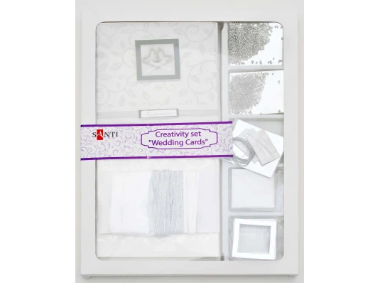 Набор для творчества "Свадебные открытки" купить в интернет магазине подарков ПраздникШоп