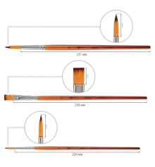 Набор кистей худ. №5 купить в интернет магазине подарков ПраздникШоп