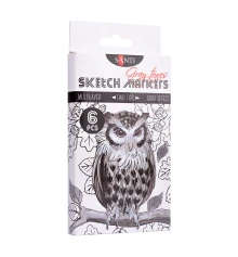Набор маркеров "SANTI sketch" "Gray tones" купить в интернет магазине подарков ПраздникШоп
