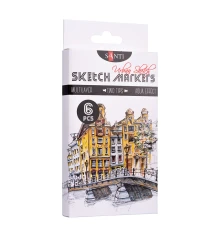 Набор маркеров "SANTI sketch" "Urban Sketch" купить в интернет магазине подарков ПраздникШоп