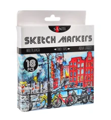 Набор маркеров "SANTI sketch" купить в интернет магазине подарков ПраздникШоп