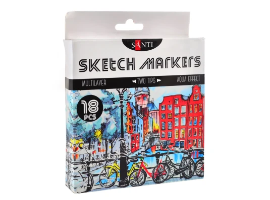 Набор маркеров "SANTI sketch" купить в интернет магазине подарков ПраздникШоп
