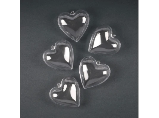 Набор пластиковых форм Santi Сердце 10см 5 шт/уп купить в интернет магазине подарков ПраздникШоп