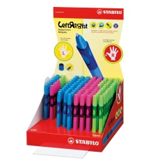 Набор ручек шар. STABILO LEFTRIGHT 100шт в диспл. боксе микс для левшей и правшей купить в интернет магазине подарков ПраздникШоп
