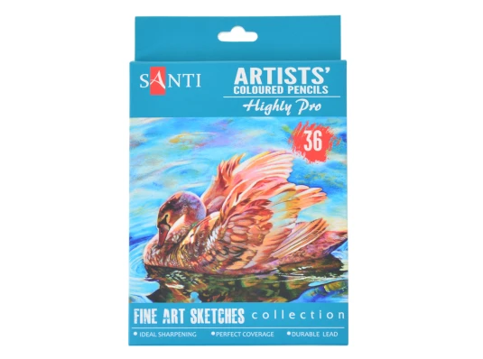 Набор художественных цветных карандашей "Santi Highly Pro" купить в интернет магазине подарков ПраздникШоп