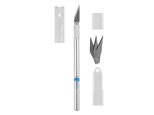 Нож макетный SANTI для дизайнерских работ со сменными лезвиями купить в интернет магазине подарков ПраздникШоп