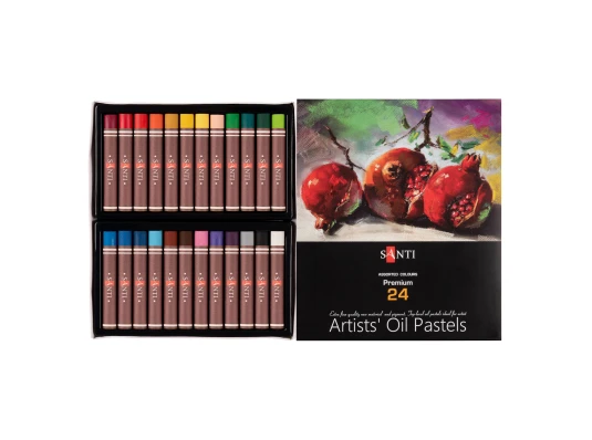 Пастель масляная SANTI 24 цвета купить в интернет магазине подарков ПраздникШоп