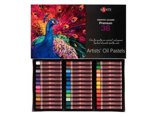 Пастель масляная Santi 36 цветов купить в интернет магазине подарков ПраздникШоп