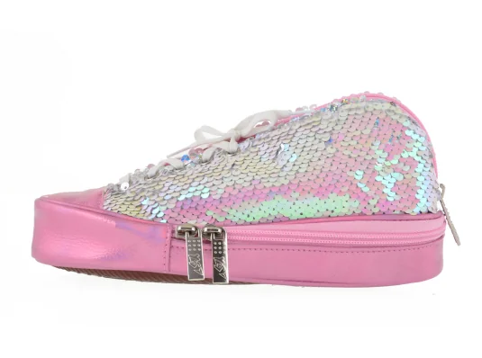 Пенал мягкий YES TP-24 ‘‘Sneakers with sequins‘‘ pink купить в интернет магазине подарков ПраздникШоп