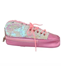 Пенал мягкий YES TP-24 ‘‘Sneakers with sequins‘‘ pink купить в интернет магазине подарков ПраздникШоп