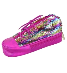 Пенал мягкий YES TP-24 ‘‘Sneakers with sequins‘‘ rainbow купить в интернет магазине подарков ПраздникШоп