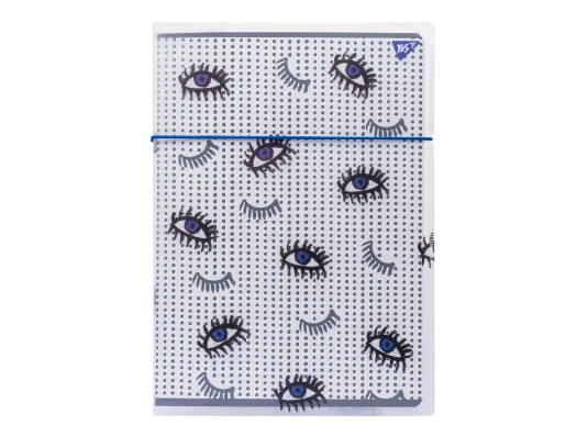 Тетрадь YES BBH Eyes А4 48 листов клетка пластиковая папка с рисунком купить в интернет магазине подарков ПраздникШоп