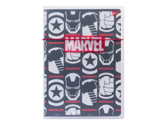 Тетрадь YES Marvel Avengers А4 48 листов клетка пластиковая папка с рисунком купить в интернет магазине подарков ПраздникШоп