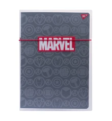 Тетрадь YES Marvel Black А4 48 листов клетка пластиковая папка с рисунком купить в интернет магазине подарков ПраздникШоп